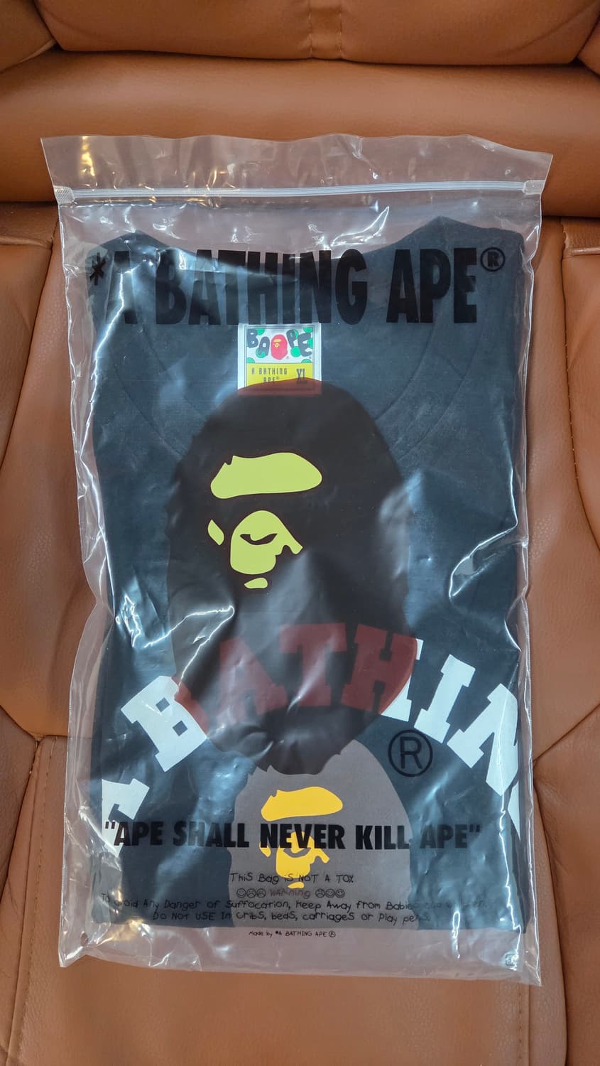 베이프컬리지 반팔티 블랙 XL (새상품/정품) 상품이미지2