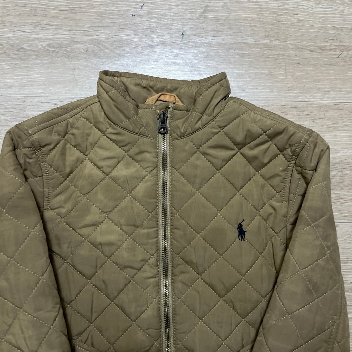 폴로 랄프로렌 키즈 스몰포니 자수로고 퀼팅 자켓 [베이지] 6세 상품이미지2