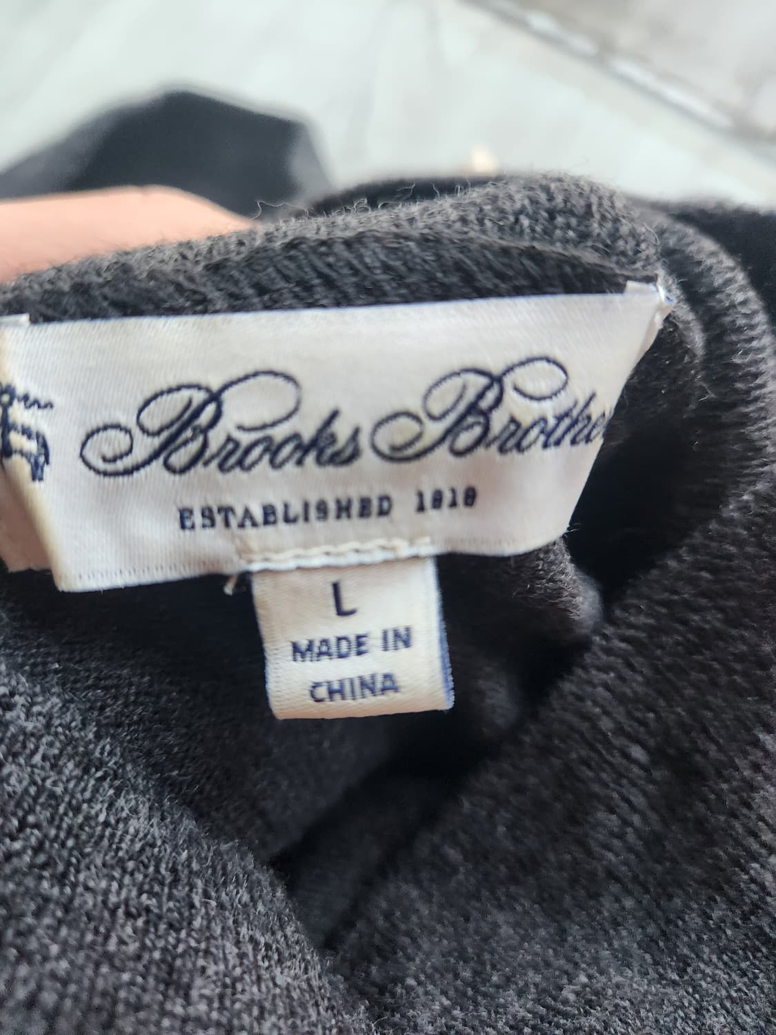 24fw 브룩스브라더스 엑스트라 파인 메리노울 터틀넥 L 상품이미지2