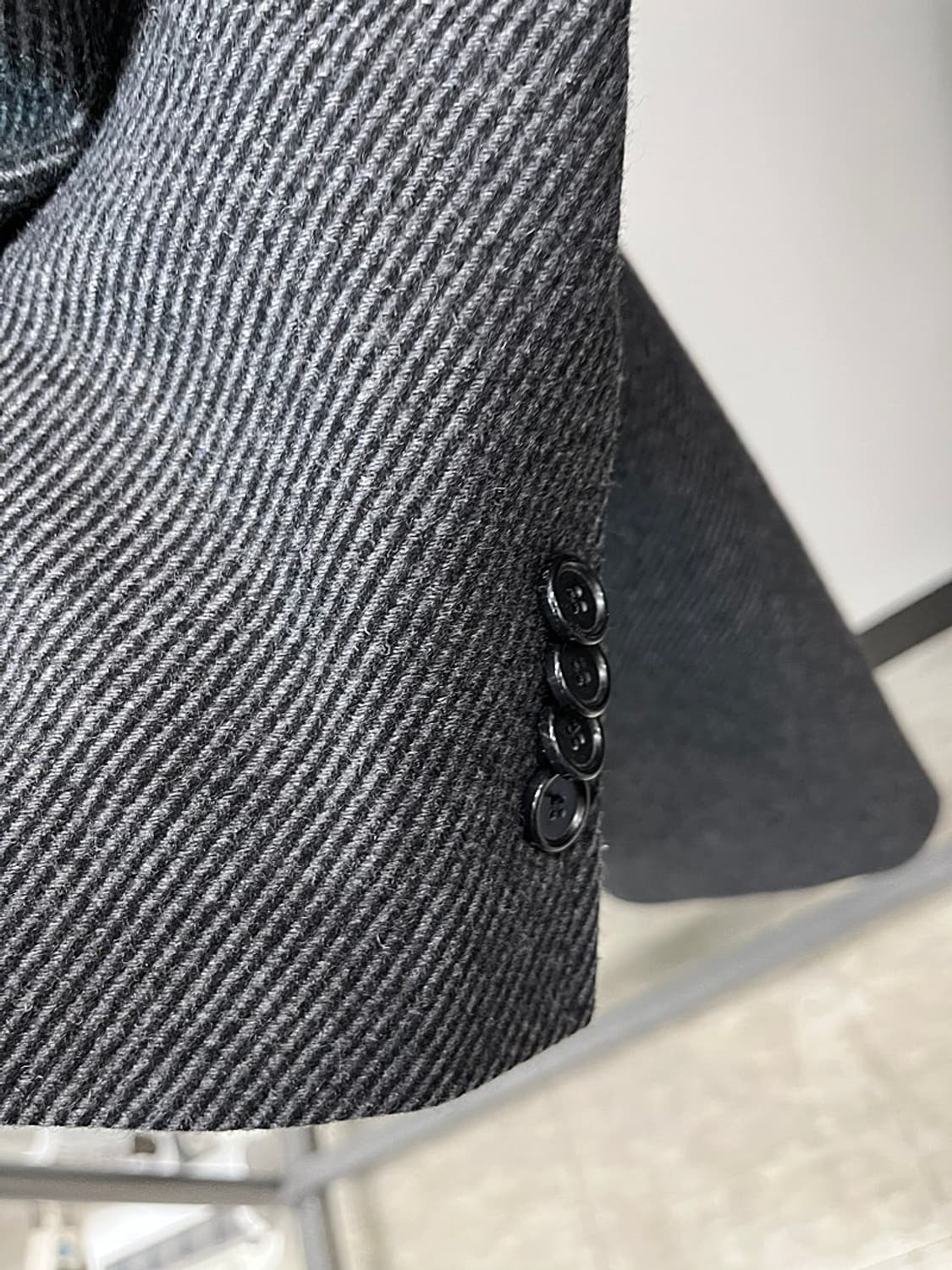 100) 맨온더분 그레이 울코트  상품이미지4