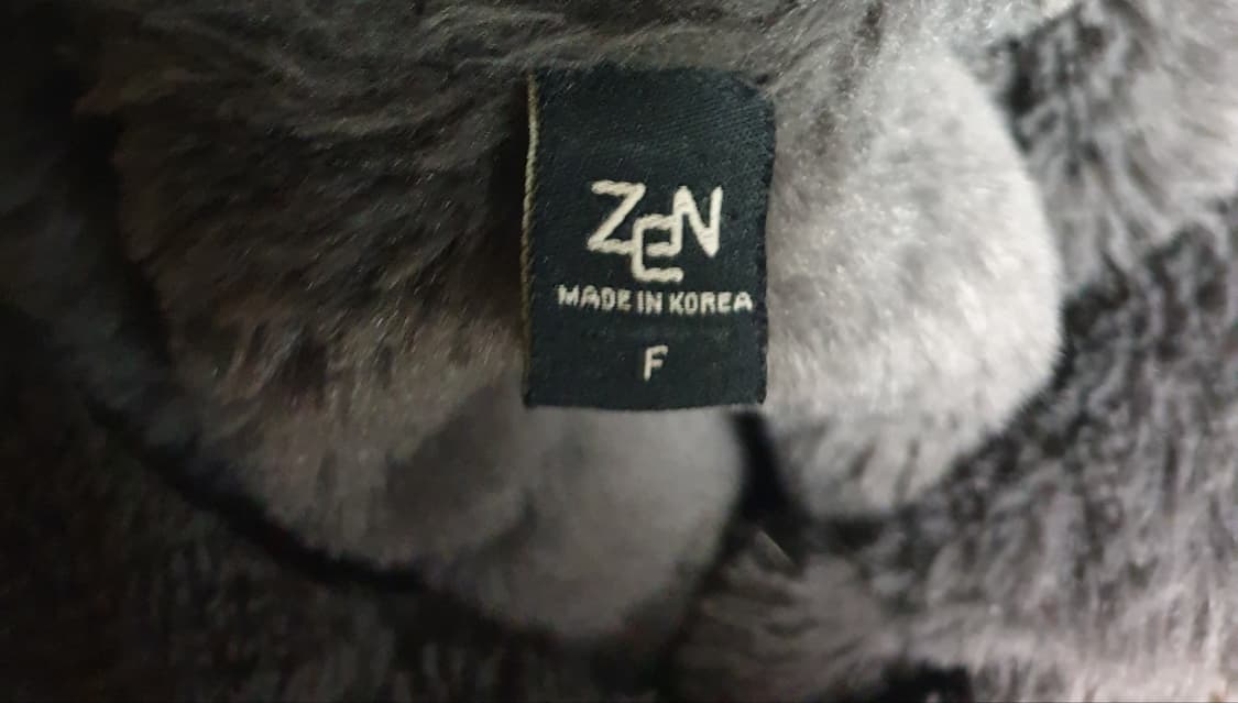 ZEN 스웨이드 사선지퍼 무스탕 모카브라운 (F) 상품이미지5