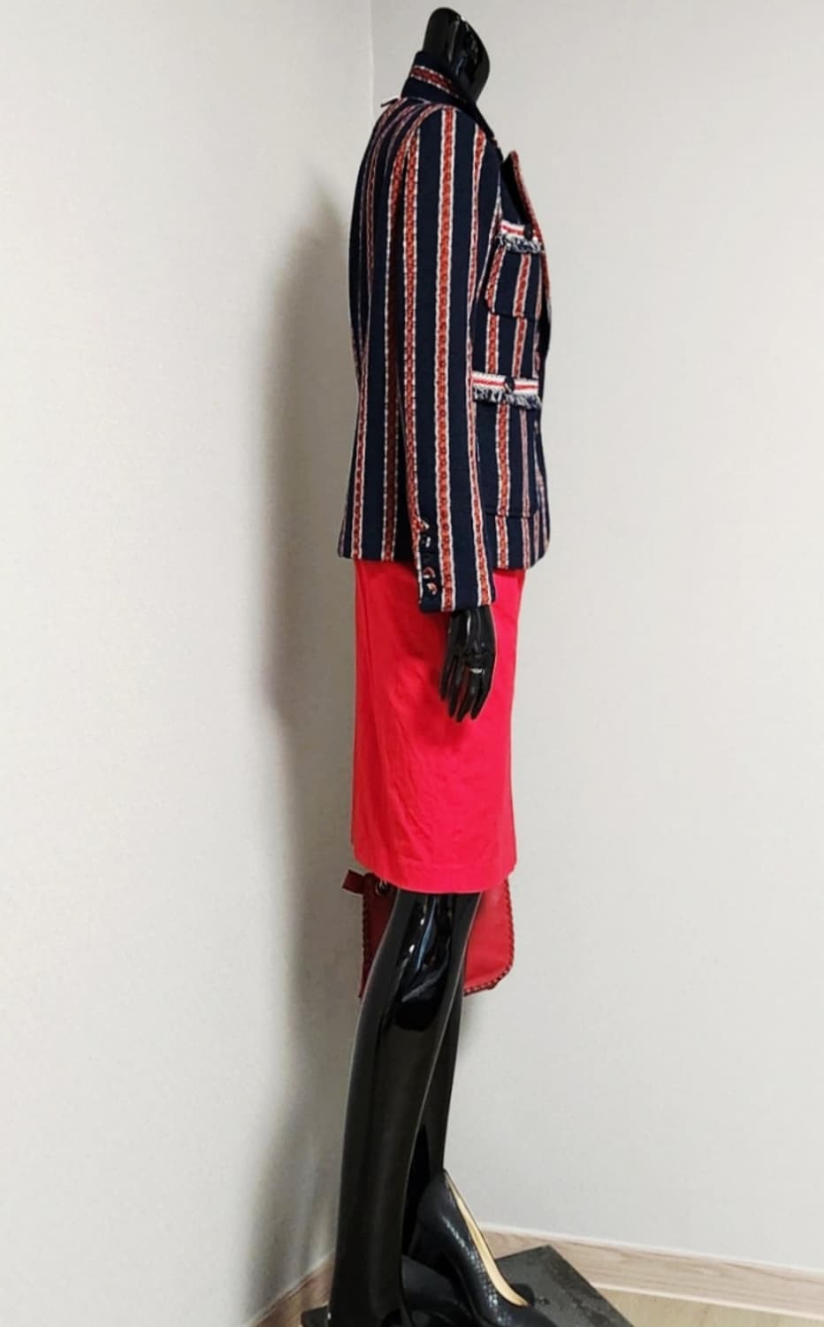 스트라이프 트위드 자켓  상품이미지3