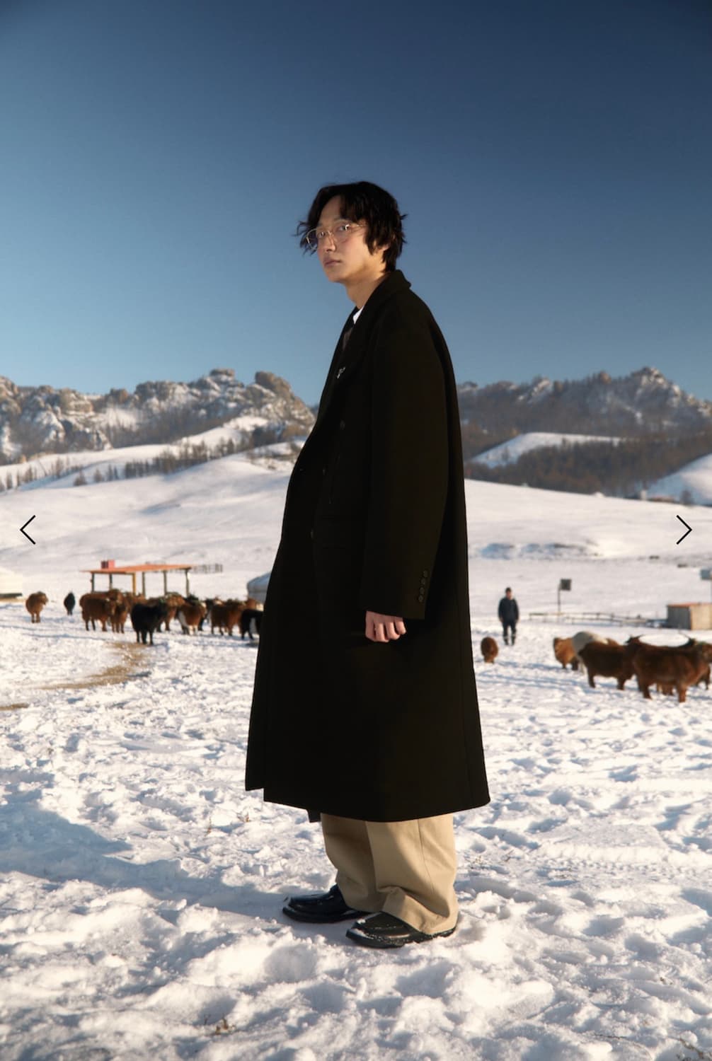 STU 다트 포켓 더블 코트 브라운 S사이즈 새상품 상품이미지2