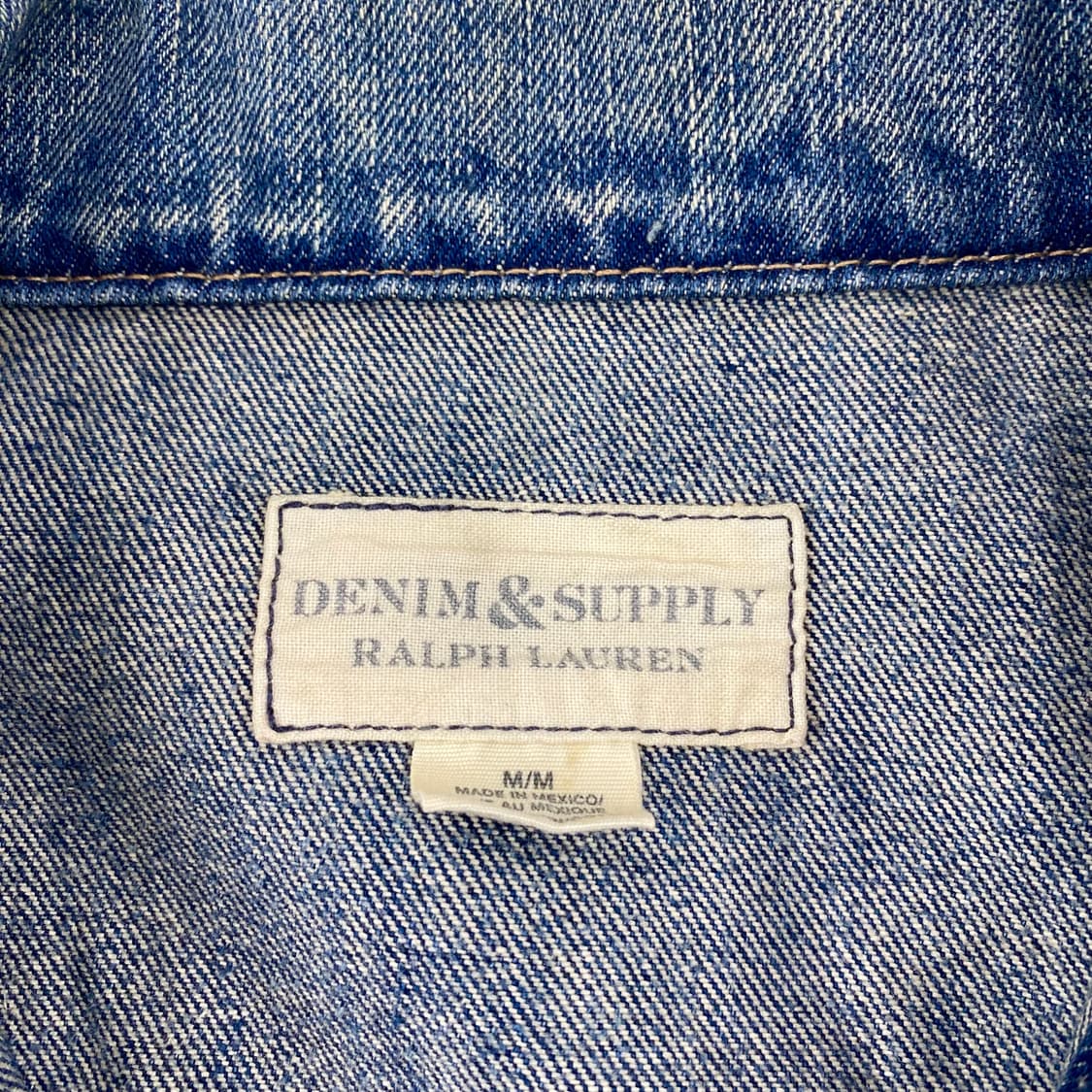 폴로 데님앤서플라이 포켓 워싱 데님 트러커 자켓 (98) 상품이미지9