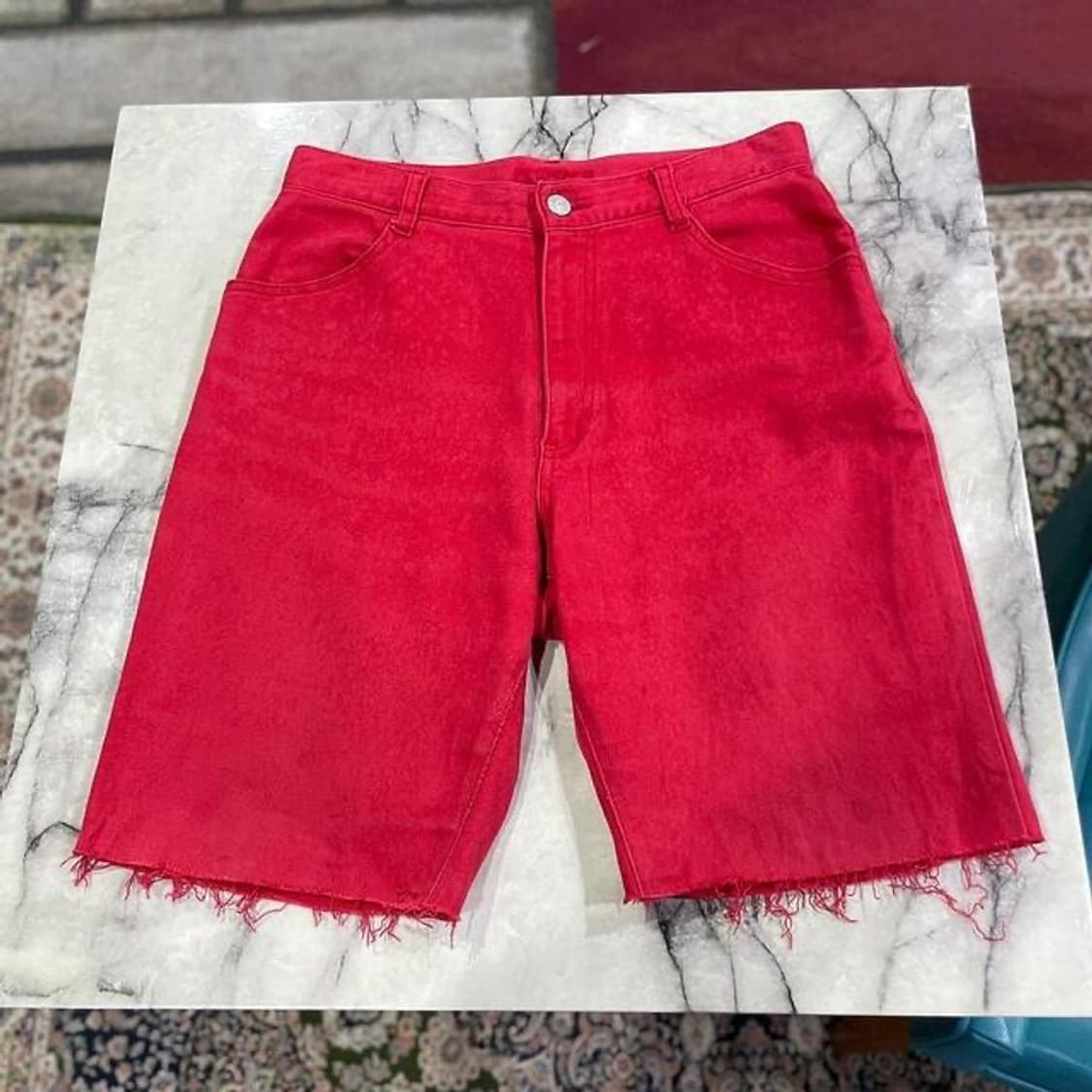 AISANCE 제팬 레드 하프 팬츠 (28)  상품이미지1