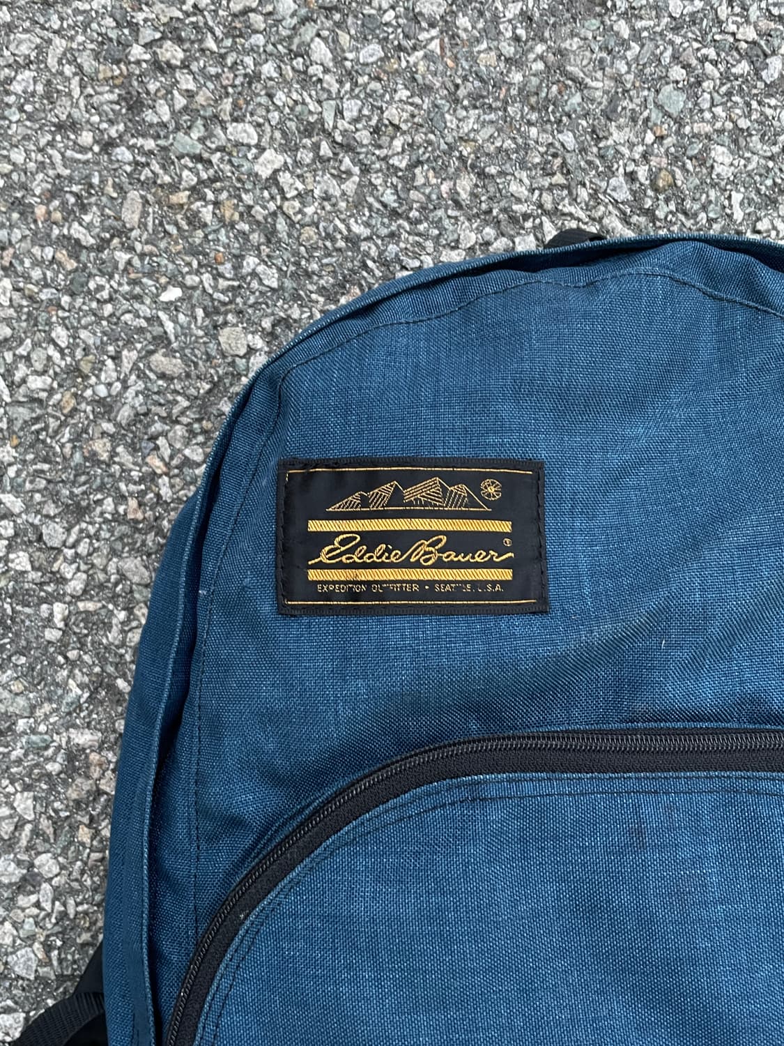 80s-90s Eddie Bauer Nylon Indigo Backapa 상품이미지3