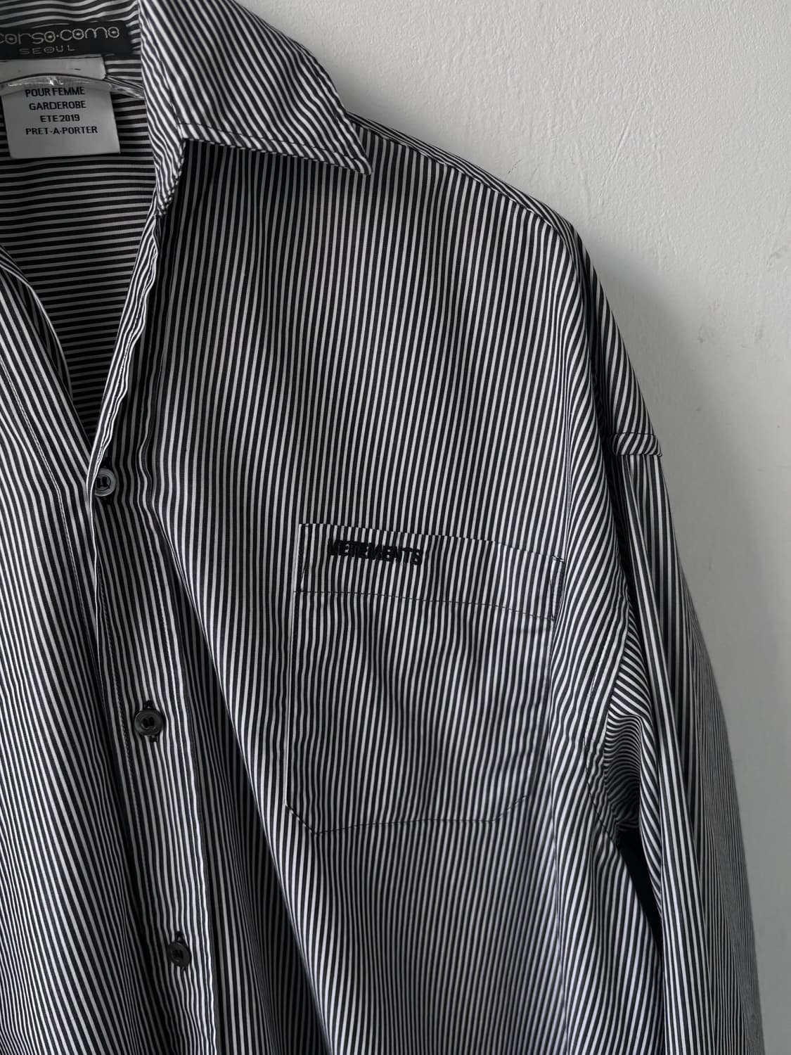Vetements striped overshirt 상품이미지5