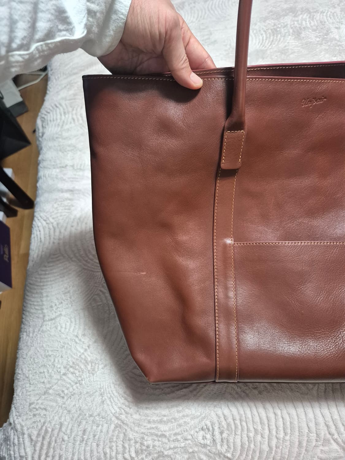 유니페어 토트백 탄 컬러 상품이미지6