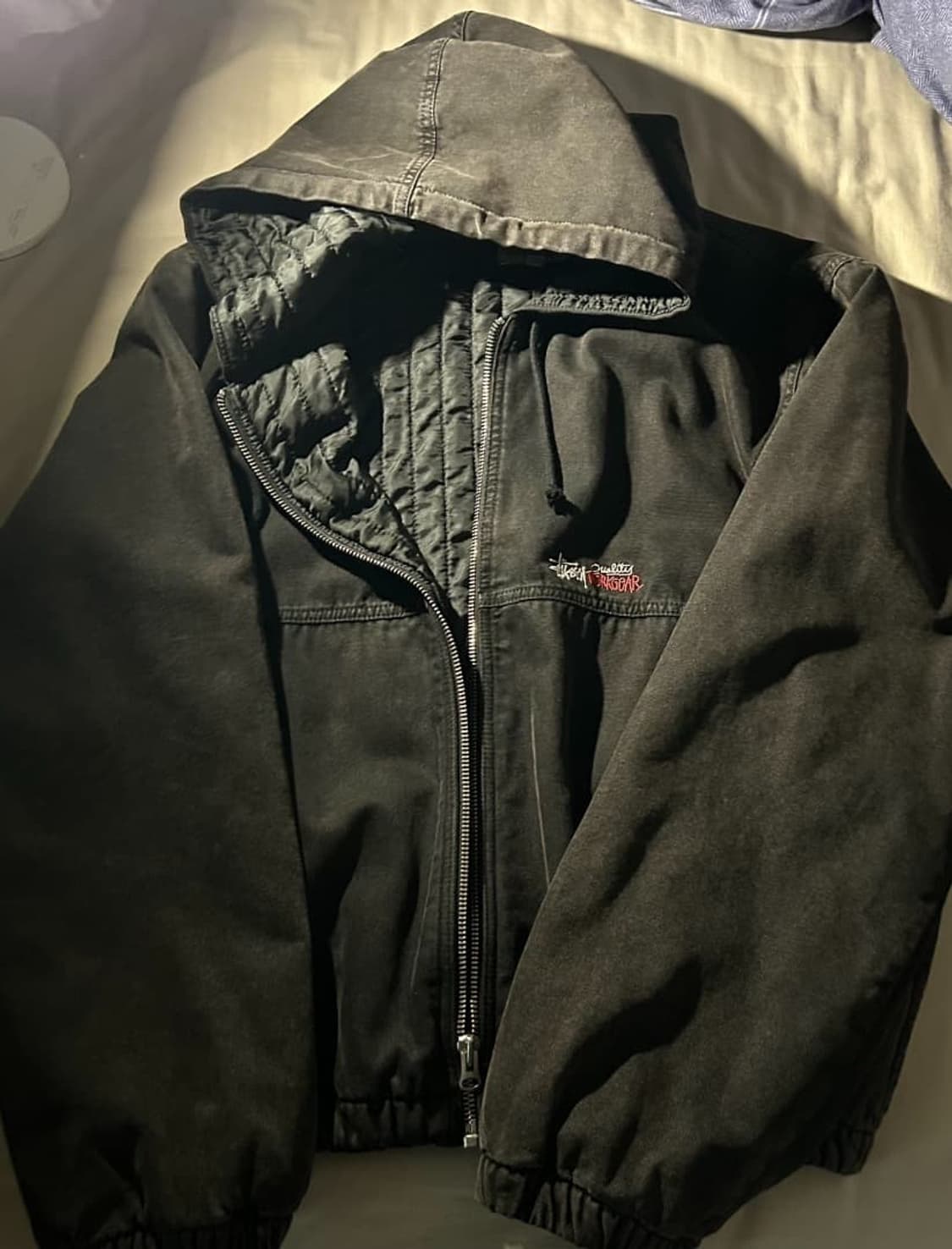 스투시 인슐레이티드 캔버스 워크 자켓 블랙 상품이미지5