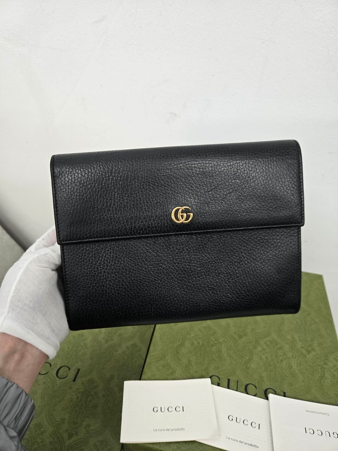 [보증서 정품] 구찌 마몬트 플랩 클러치백 상품이미지3