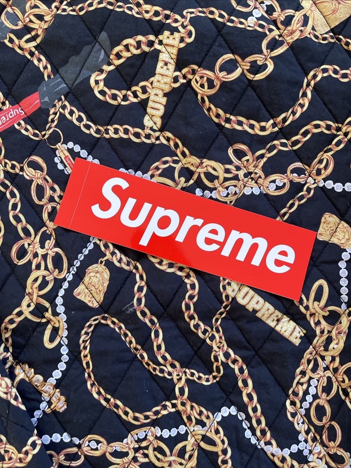 [정품] 슈프림 바로크 패턴 봄버 자켓 Xl 블랙 상품이미지2