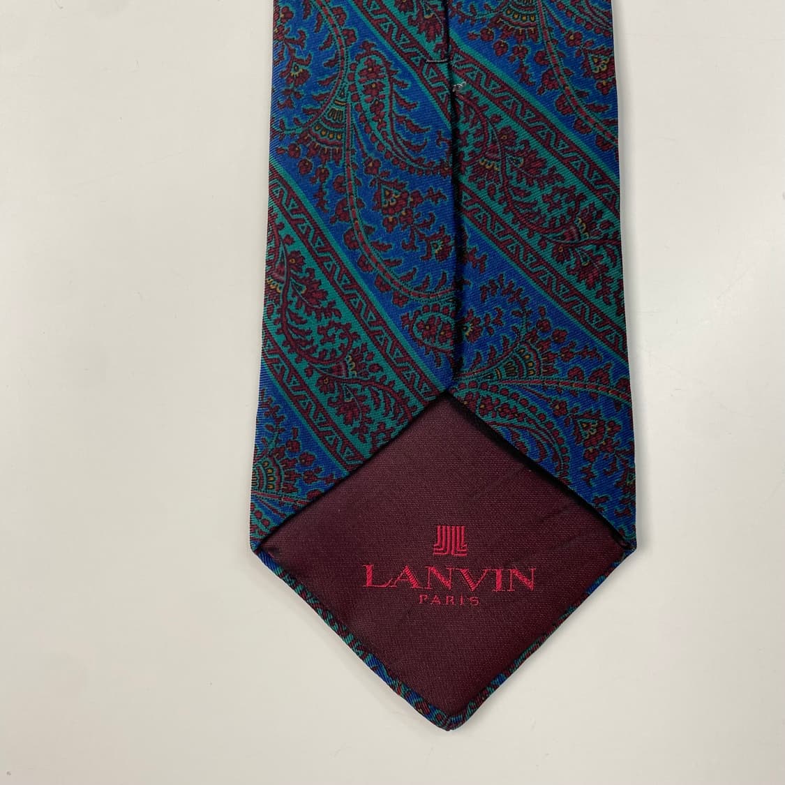 랑방 페이즐리 정품 명품넥타이 (LANVIN) 8.3cm 상품이미지7