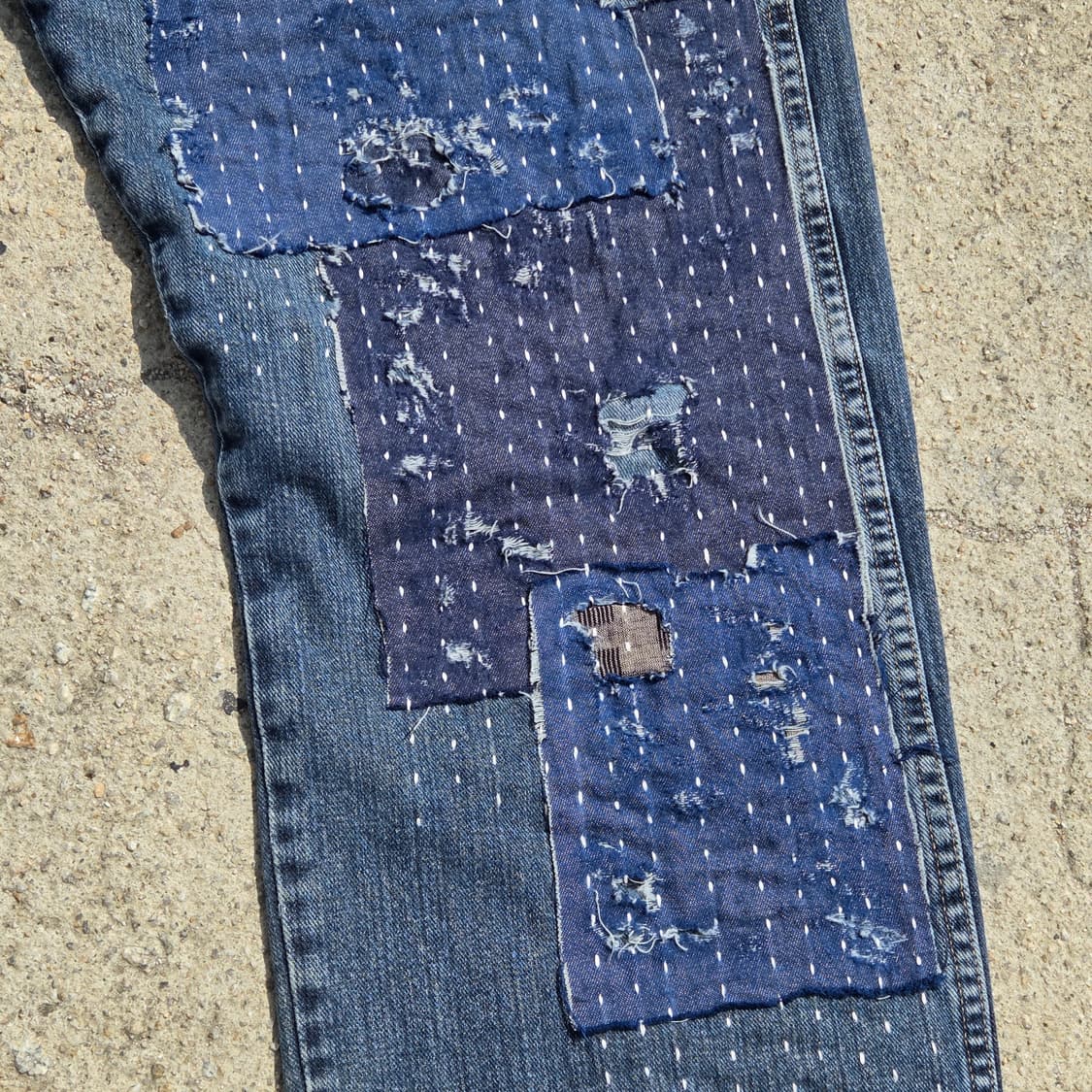 S.O/ 사시코 자수 커스텀 팬츠 상품이미지2