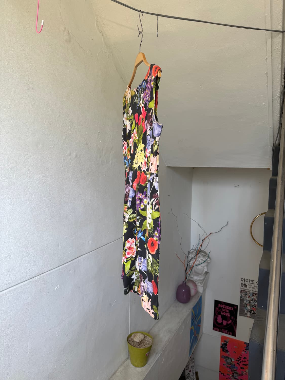 SUPERPOSE 플라워 나시 원피스 made in italy 상품이미지7