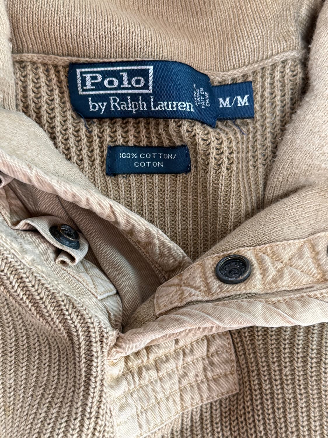 폴로 밀리터리 숄카라 니트 상품이미지4