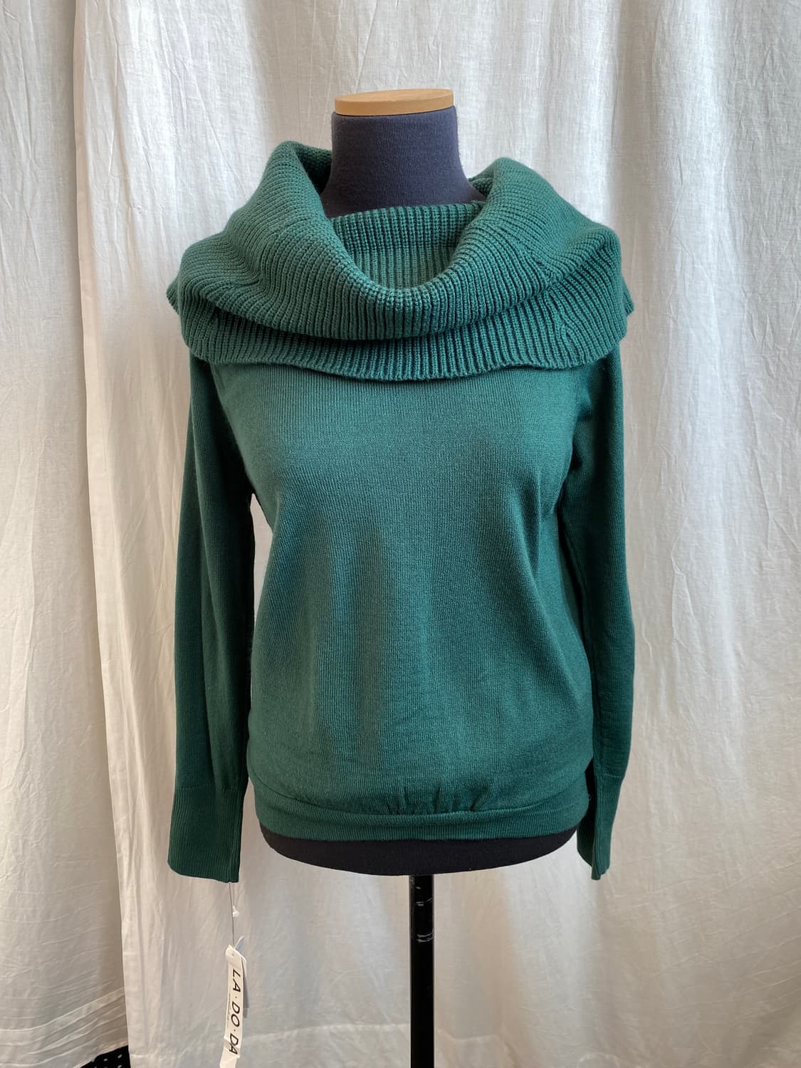 LA DO DA 청록 하이넥 니트(M/미사용품) 상품이미지1