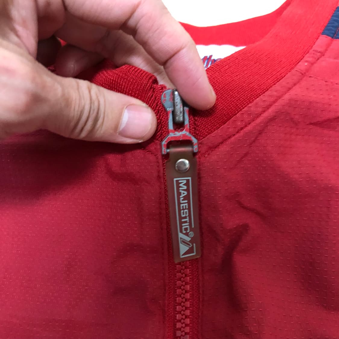 (L) 마제스틱 Majestic 워싱턴 내셔널스 하프집업 웜업 아노락 져 상품이미지2