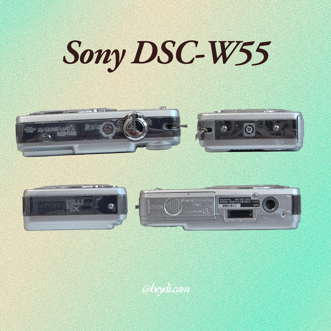 소니 사이버샷 W55 실버 !! (Sony DSC-W55) 상품이미지3