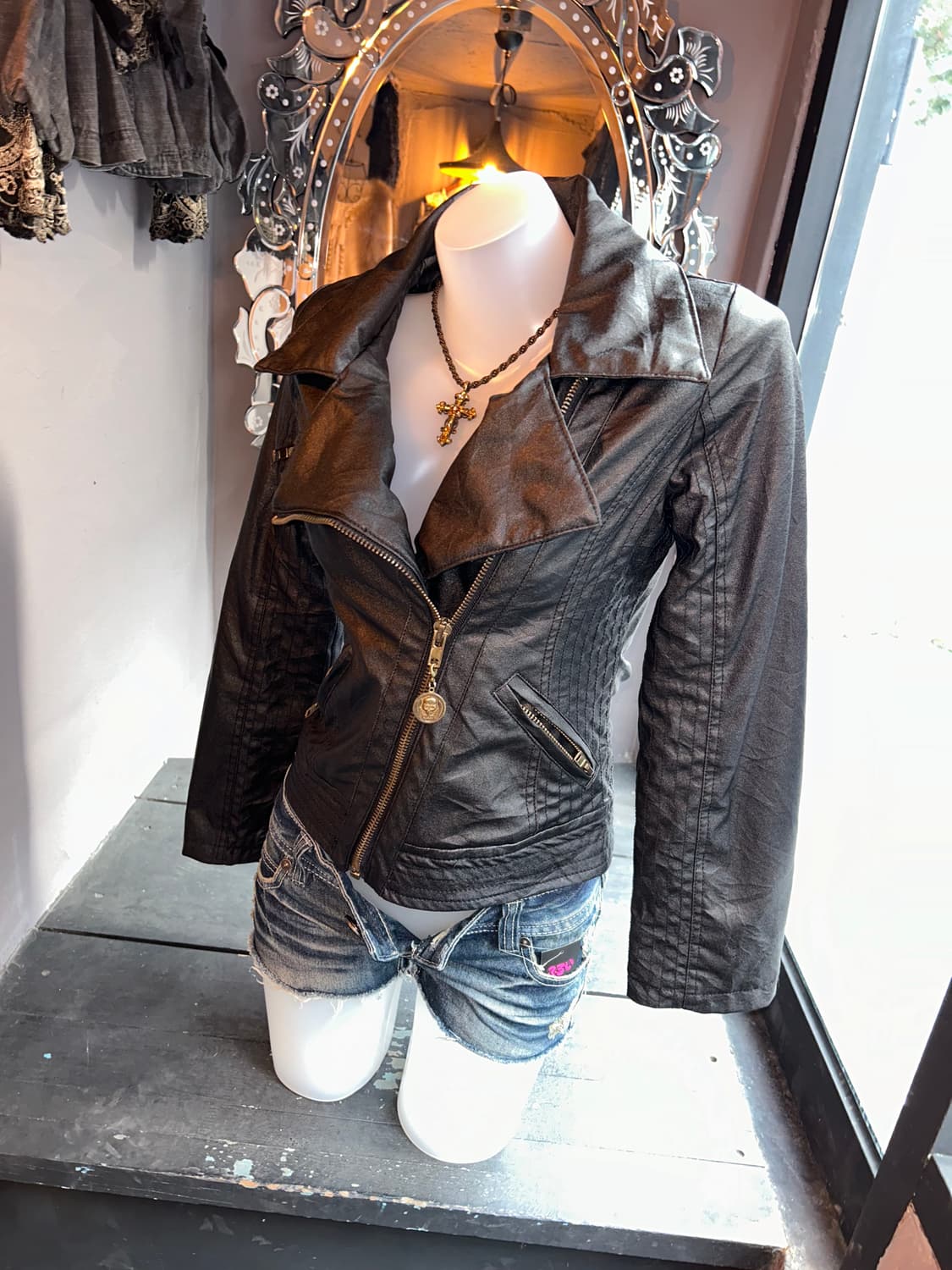 d.i.a. 다이아 누빔레더자켓 y2k펑크갸루오네갸루 상품이미지3