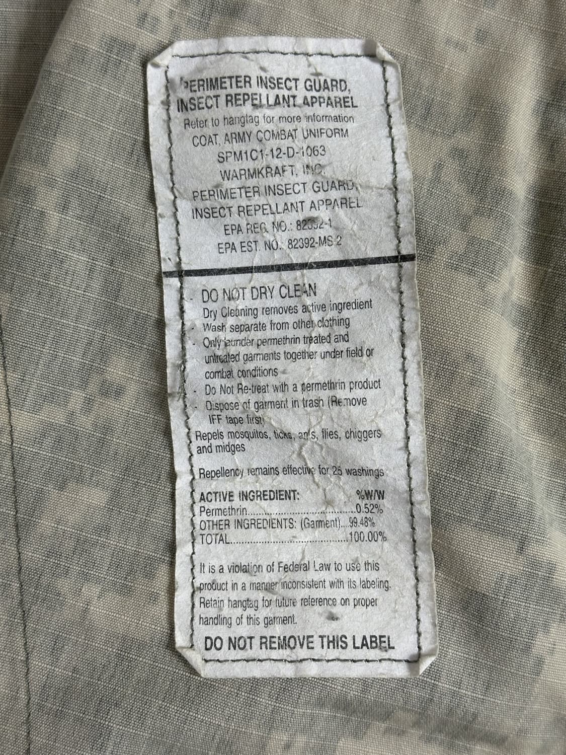 미군 구형 ACU 전투복 상의 (M/R) (L) 상품이미지10