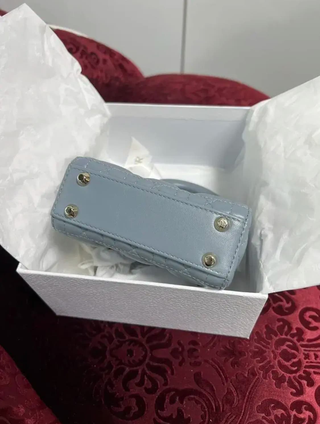 디올 레이디백 마이크로 (클라우드블루 새상품) 상품이미지10