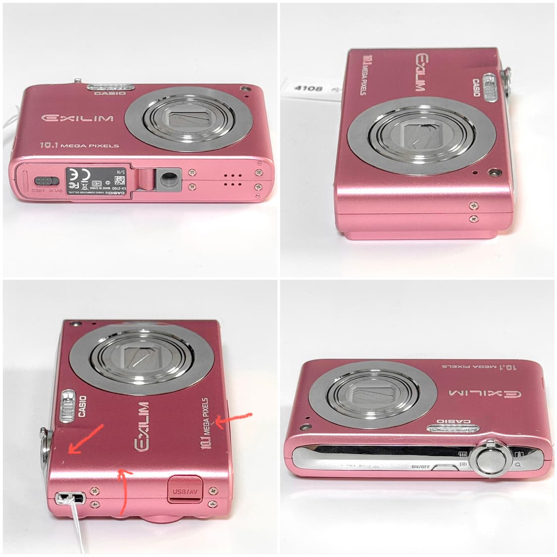 카시오 엑슬림 Z100 베이비핑크 빈티지디카 상품이미지3