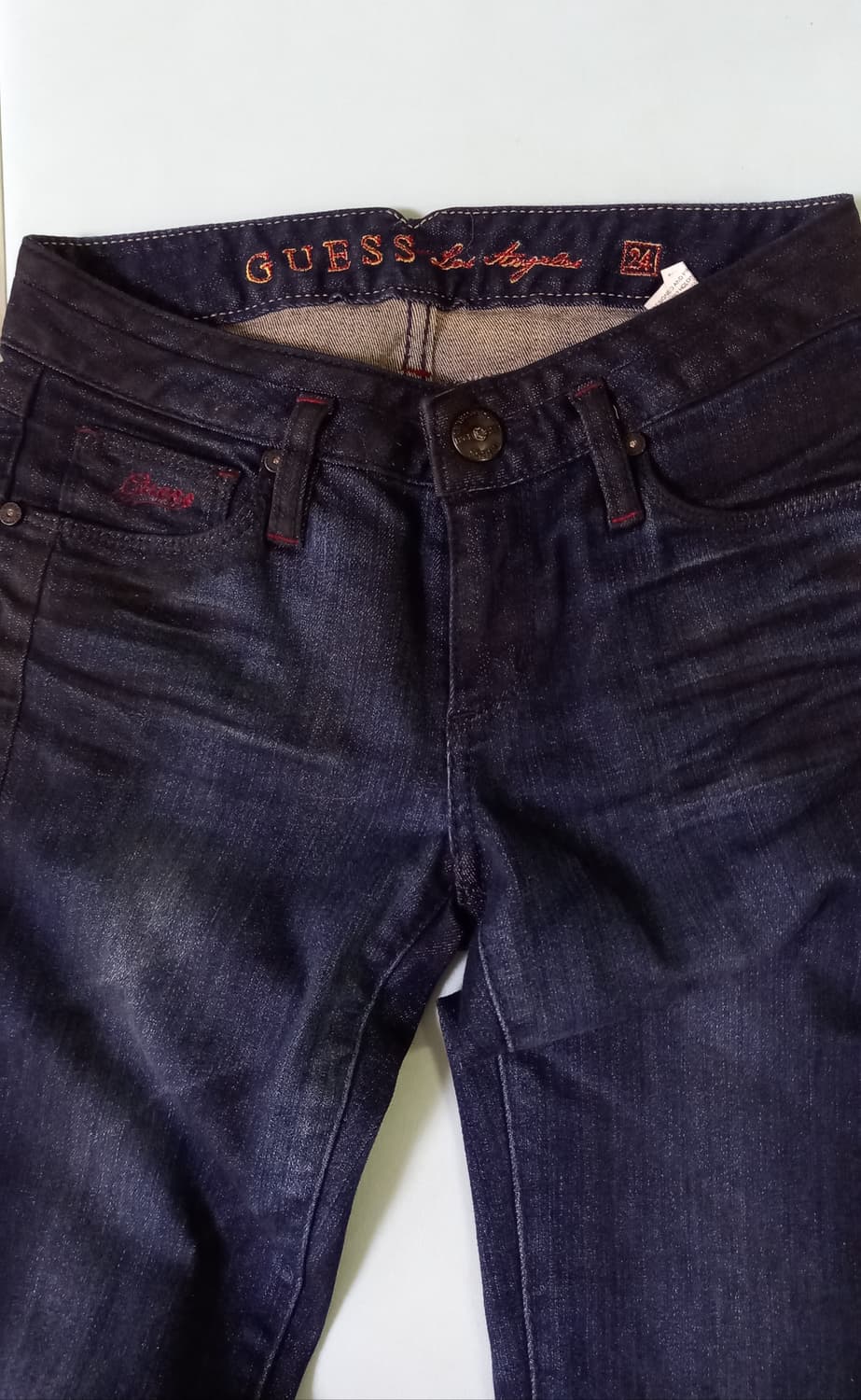 새상품 여성44  게스 워싱진청스판청바지 상품이미지2