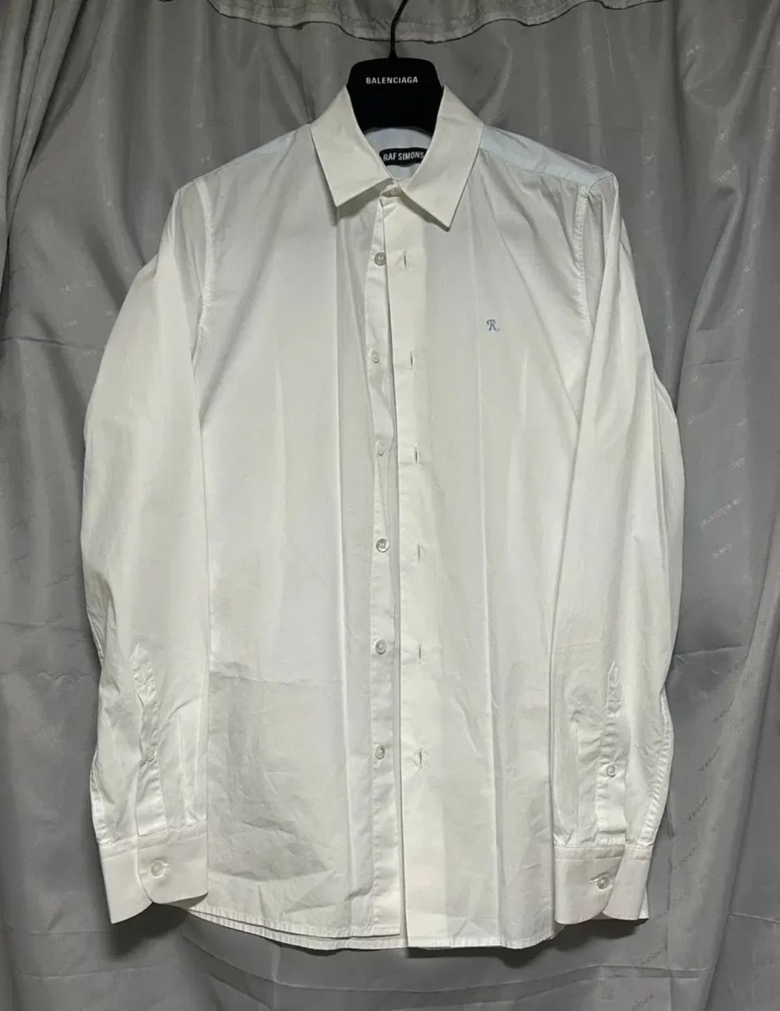 라프시몬스 배색 자수 셔츠o 상품이미지1