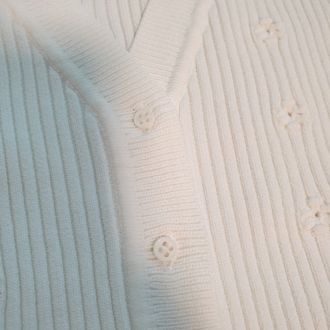 산드로 골지 플라워 쫄쫄이 여성 가디건 상품이미지4