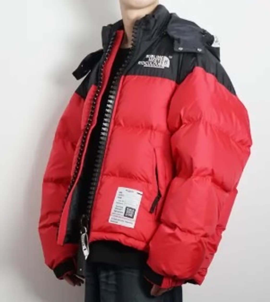 (새상품)미하라야스히로 슈퍼 빅 다운 패딩 레드 46 상품이미지2