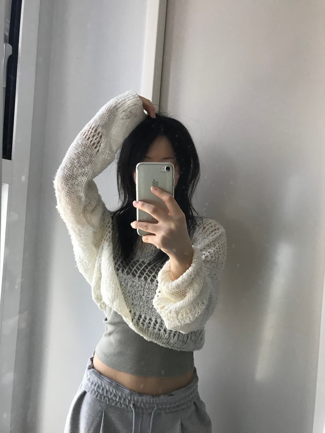 다이애그널 루즈 크롭 니트 상품이미지9