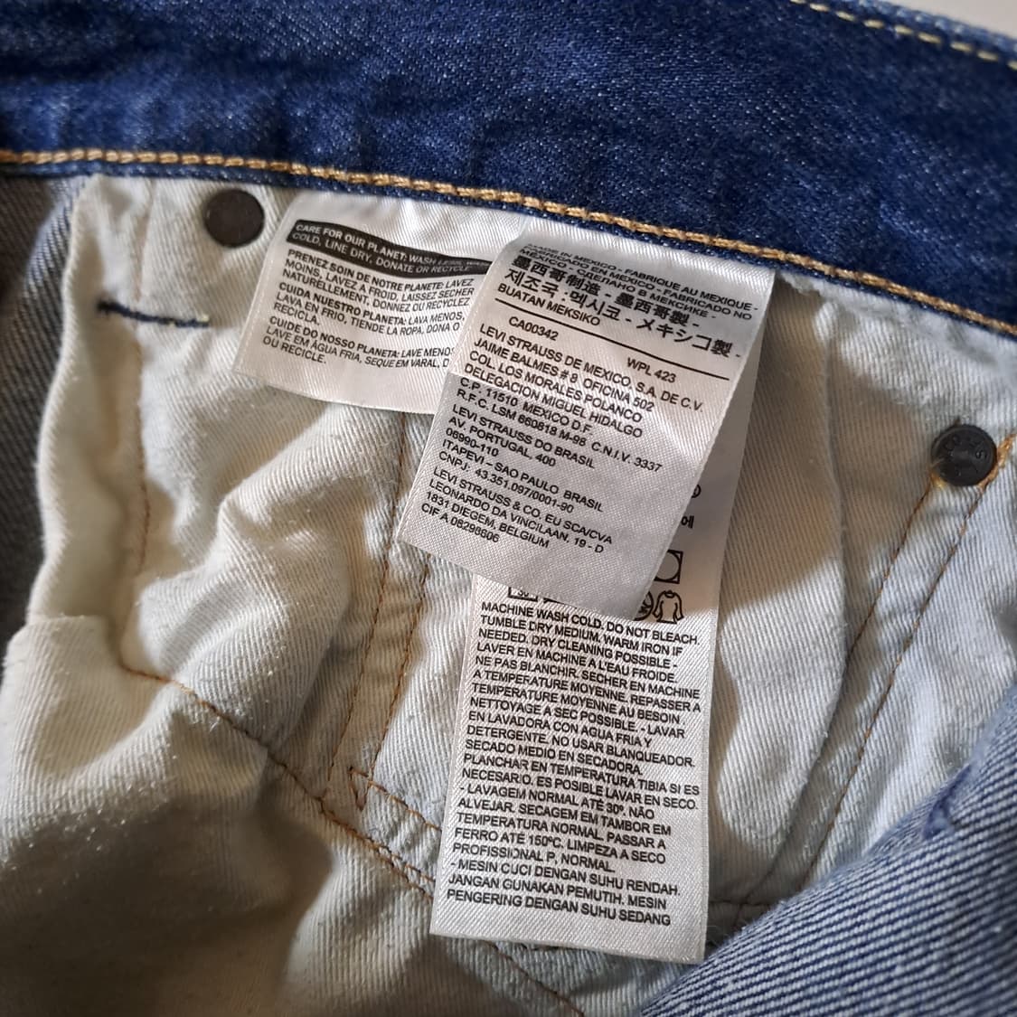 (택포) 리바이스 501CT 멕시코 데님팬츠 34 A918 상품이미지8