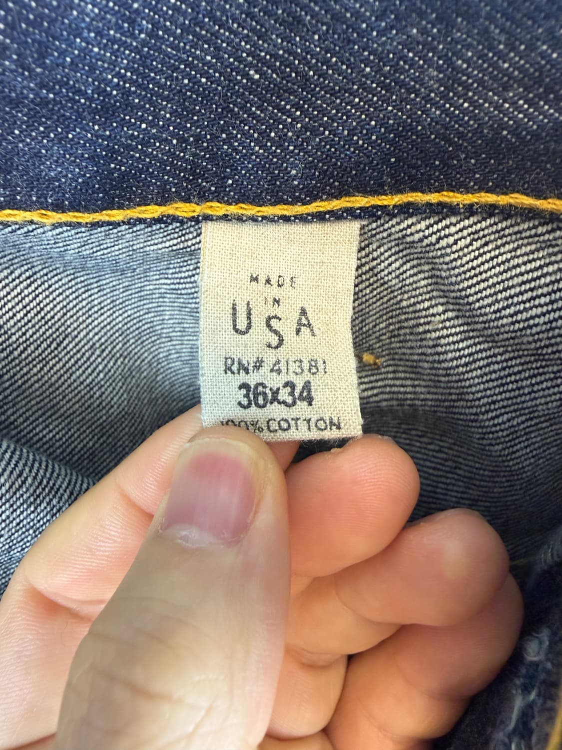 [RRL]더블알엘 빈티지파이브포켓 빈파포 36SIZE(USA생산) 상품이미지7