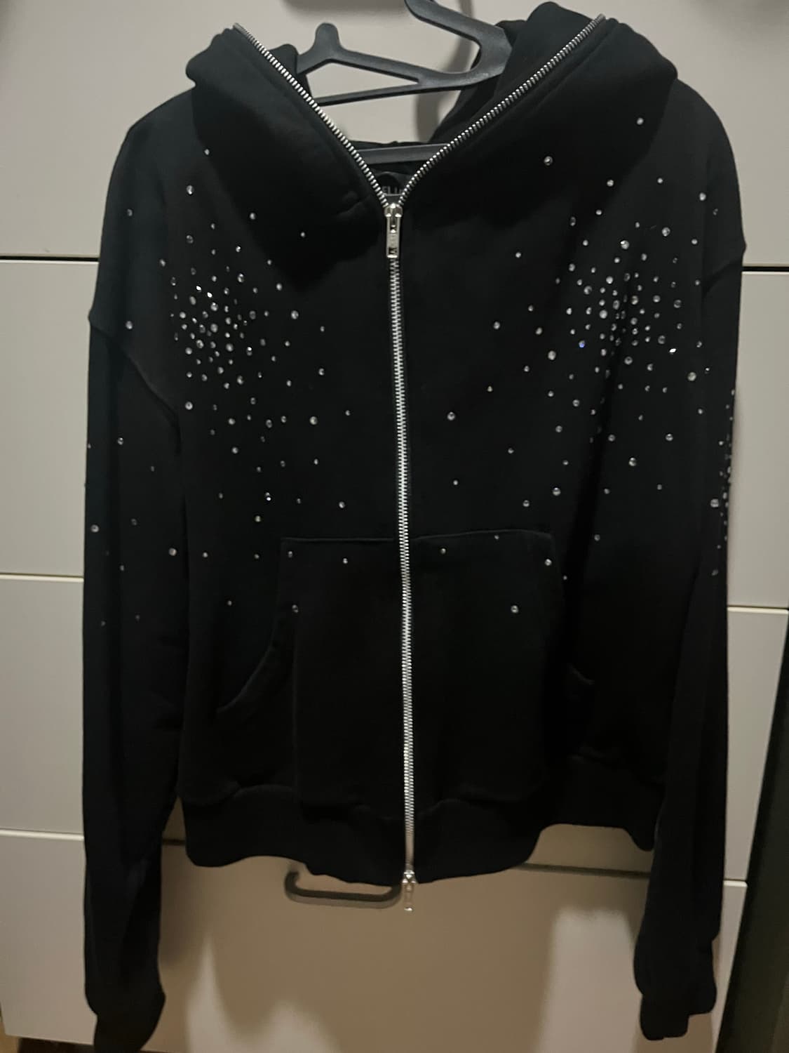Ifeellucky bling hood zip-up 아이필럭키 후드집업 상품이미지1