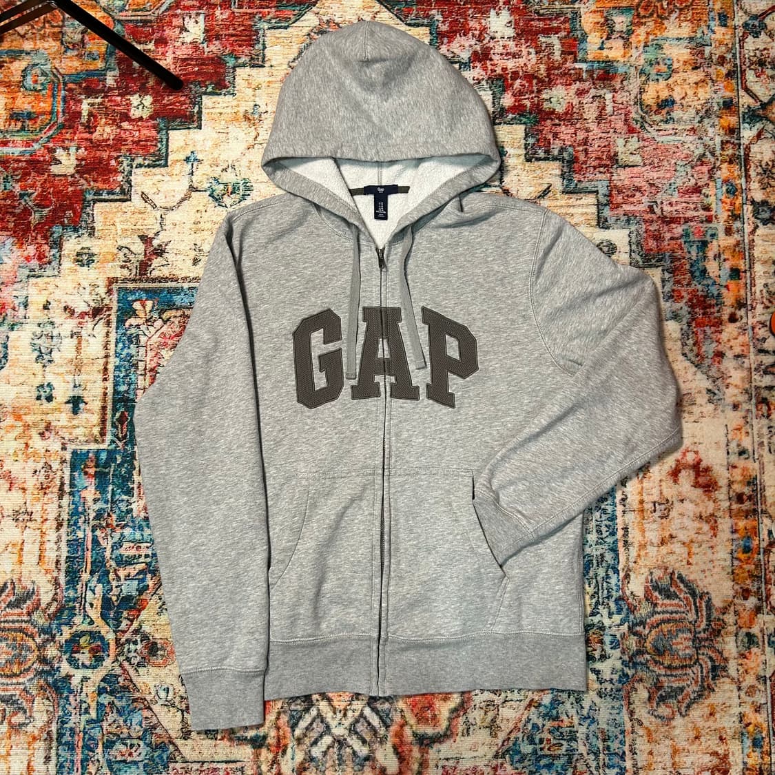 [L] 갭 gap 그레이 후드 집업 상품이미지1