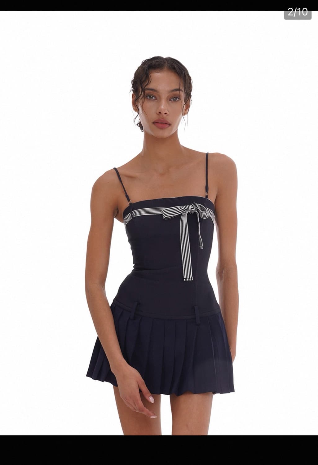 스윗칠링 원피스 sweet chilling dress navy 상품이미지1
