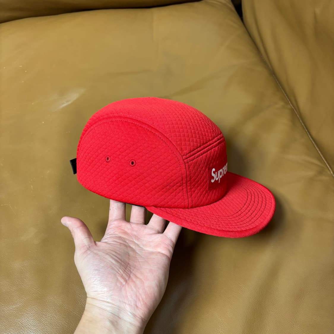 슈프림 캠프캡 모자 박스로고 레드 상품이미지3