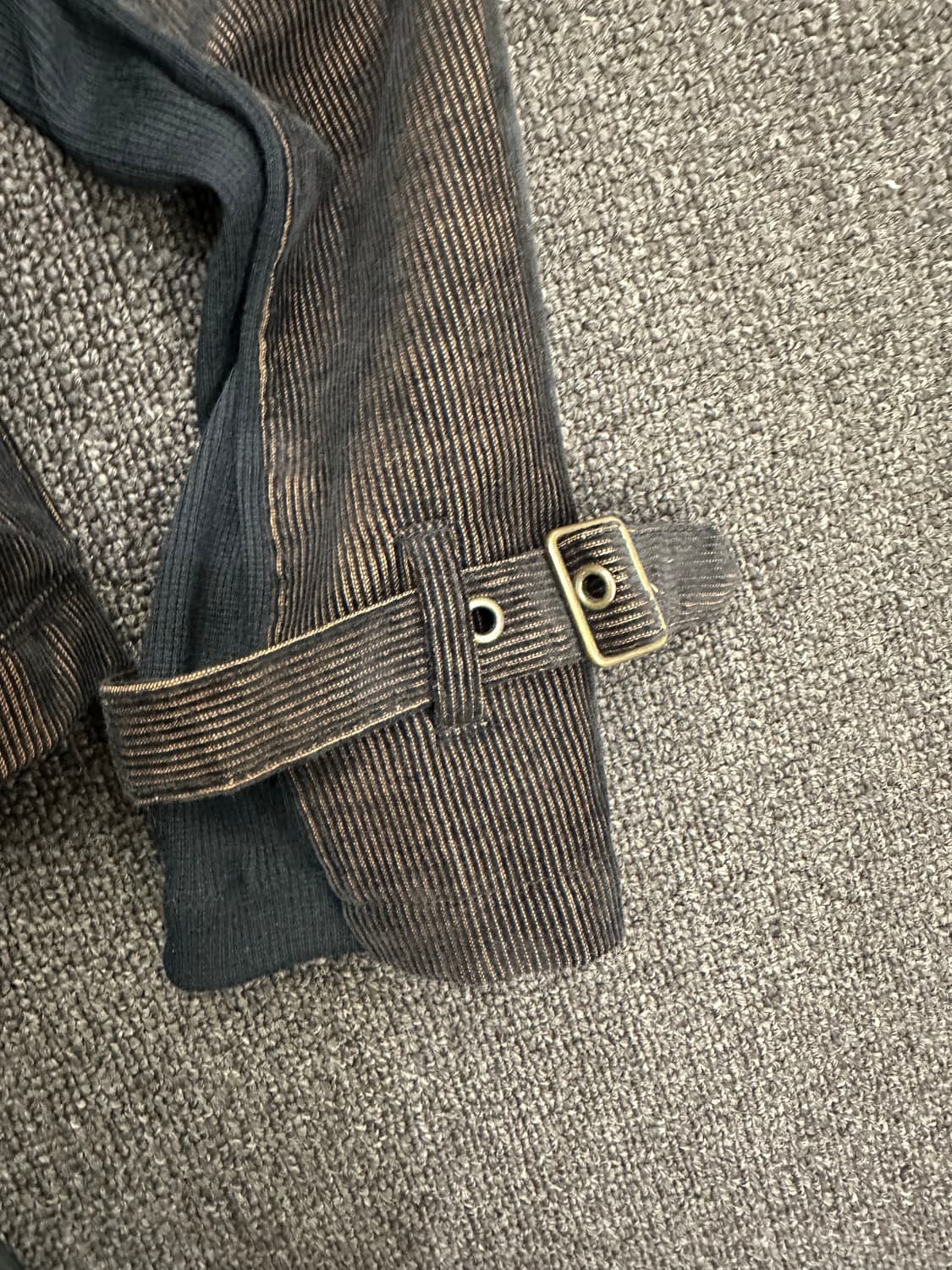38)Japanese vintage 여성 브라운 코듀로이 더블 브레스티드 상품이미지6