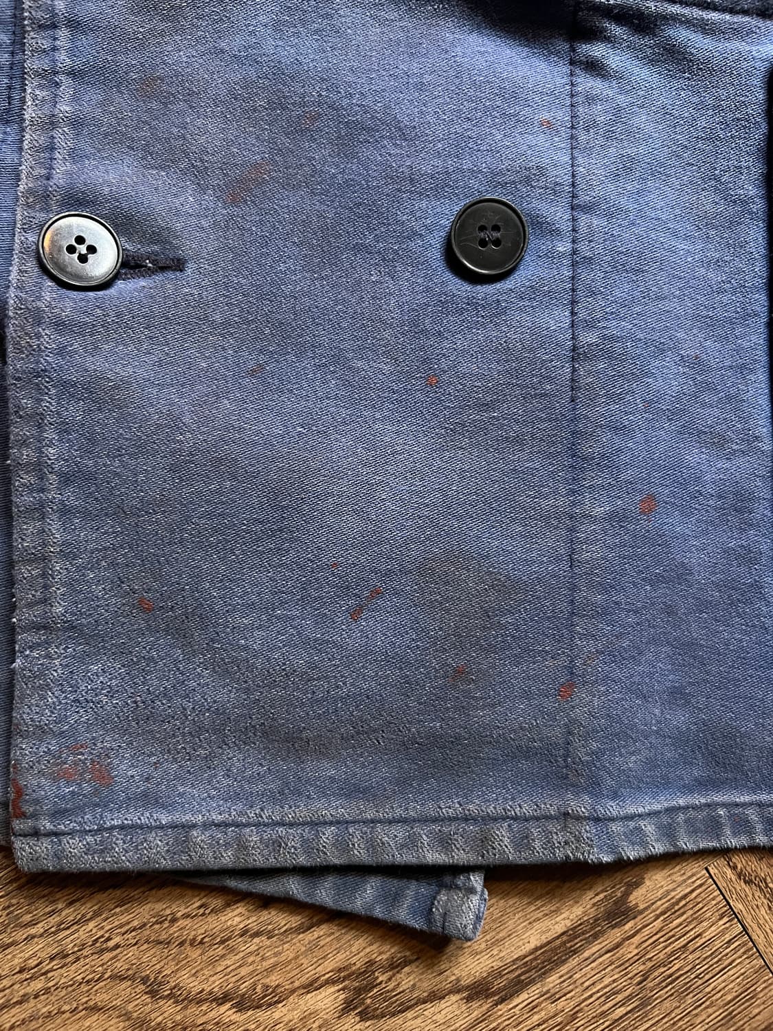 [M]90's ROFA 빈티지 페이딩 몰스킨 더블브레스트 프렌치 워크자켓 상품이미지5