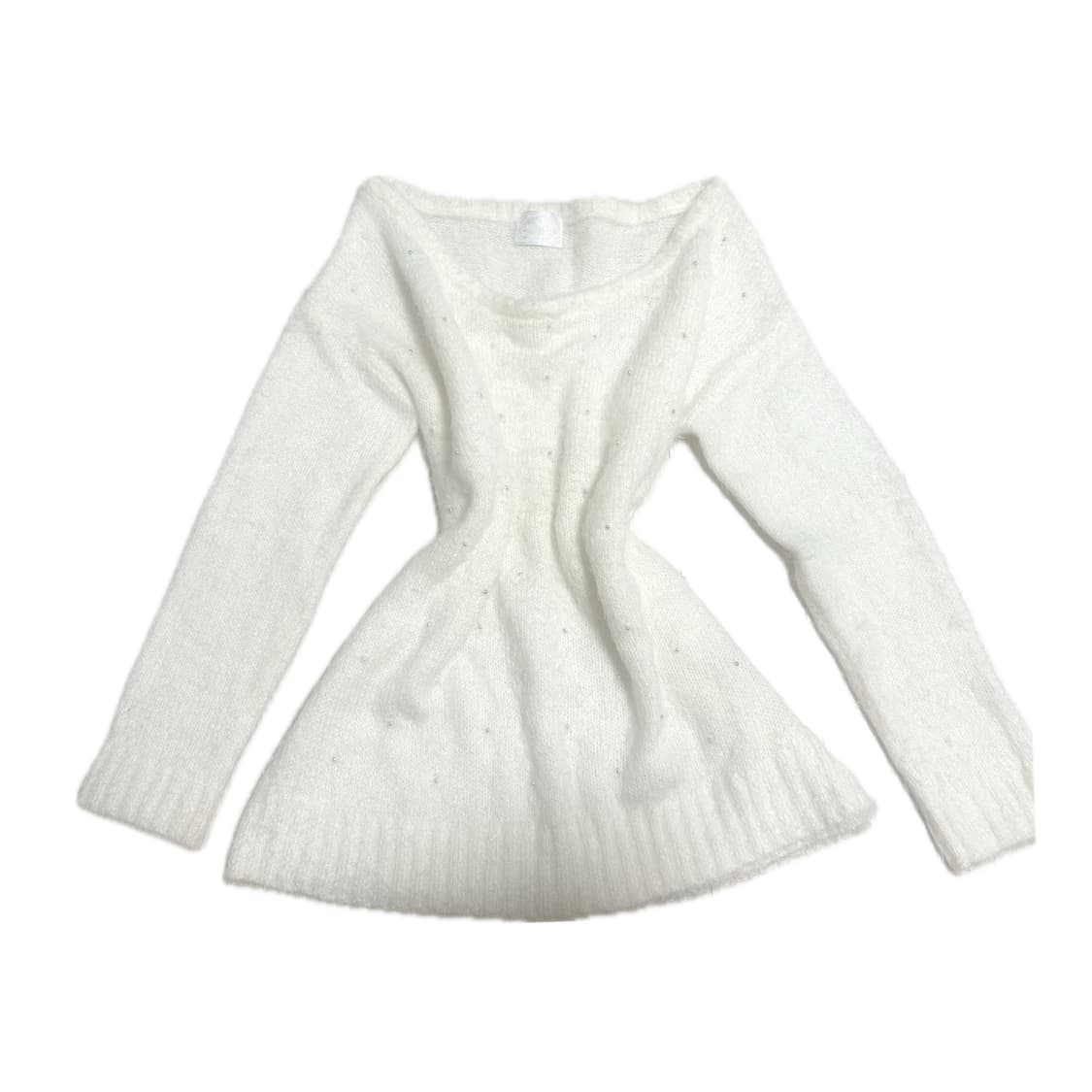 EMSEXCITE 히메갸루 로걀 원숄더 오프숄더 앙고라 니트 상품이미지1