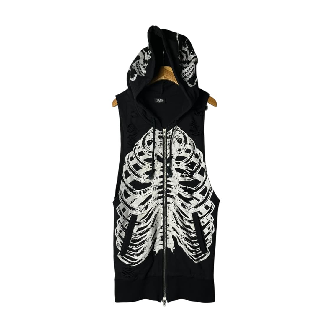 [GLAD NEWS] 글래드뉴스 스켈레턴 슬리브리스 후드집업 상품이미지1