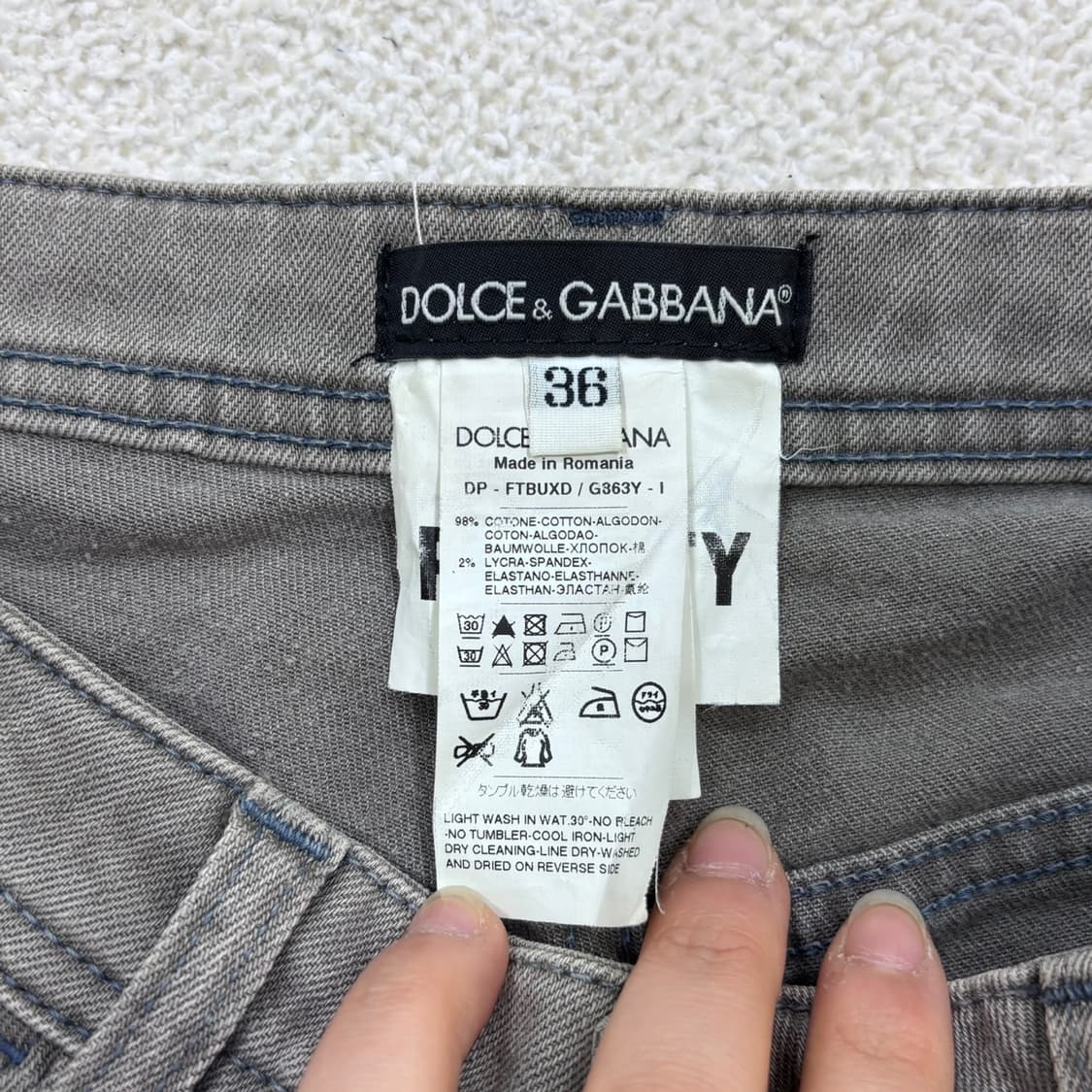 36 돌체앤가바나 일자 데님 팬츠 0325E 상품이미지3