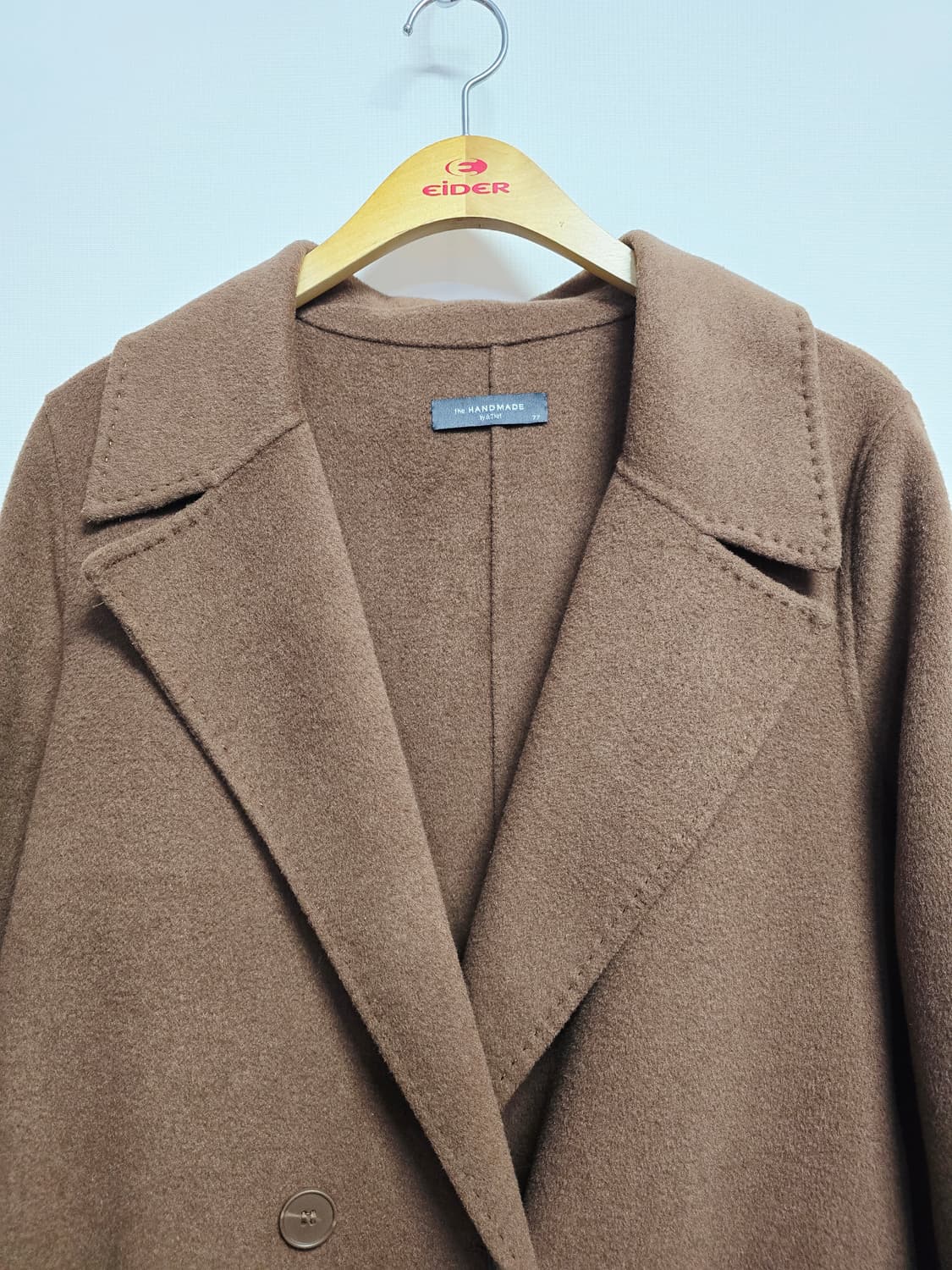 by & that 핸드메이드 브라운 롱 코트 상품이미지2