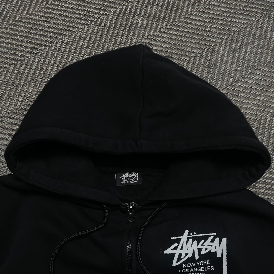 스투시 월드투어 후드집업 블랙y 5302 상품이미지3