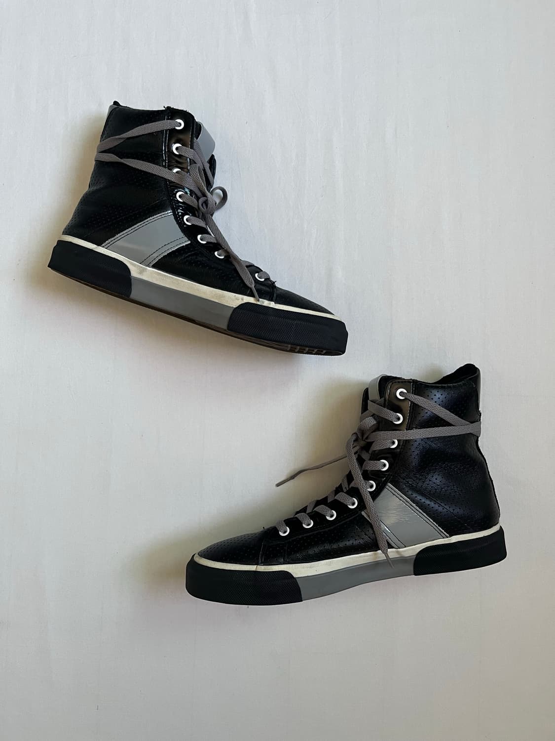 nil admirari leather high-cut sneakers 상품이미지1