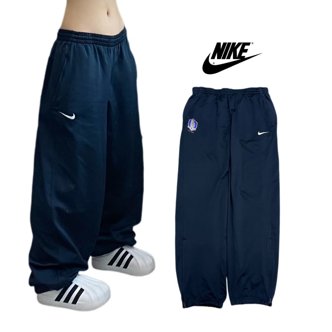 나이키 00s 스우시 국대 올드스쿨 바람막이 트랙팬츠 상품이미지1