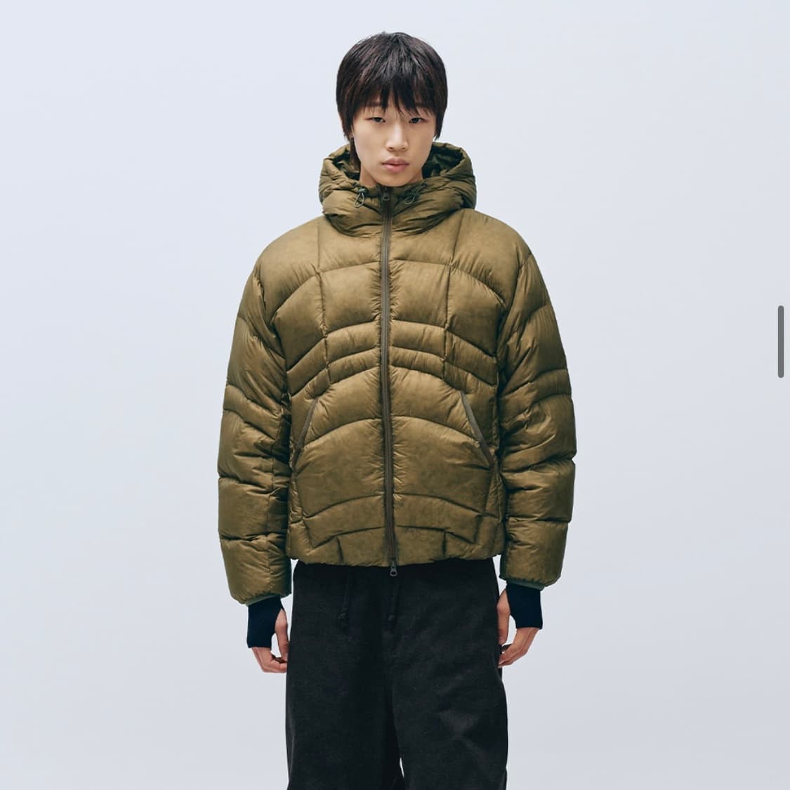 인템포무드 예티 푸퍼 덕다운 패딩 카키 L 상품이미지3