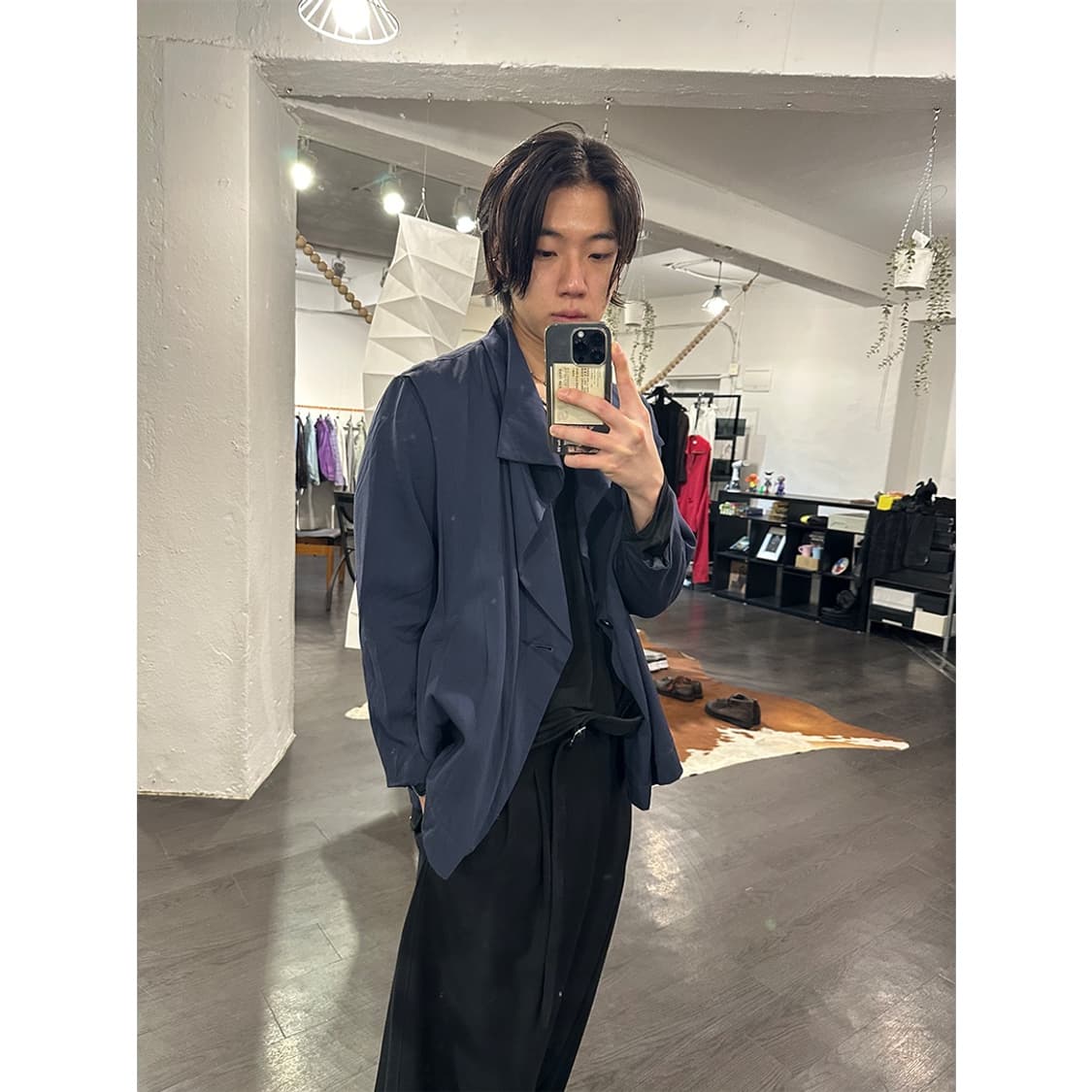 이세이미야케 패널 디테일 벨티드 자켓 상품이미지4