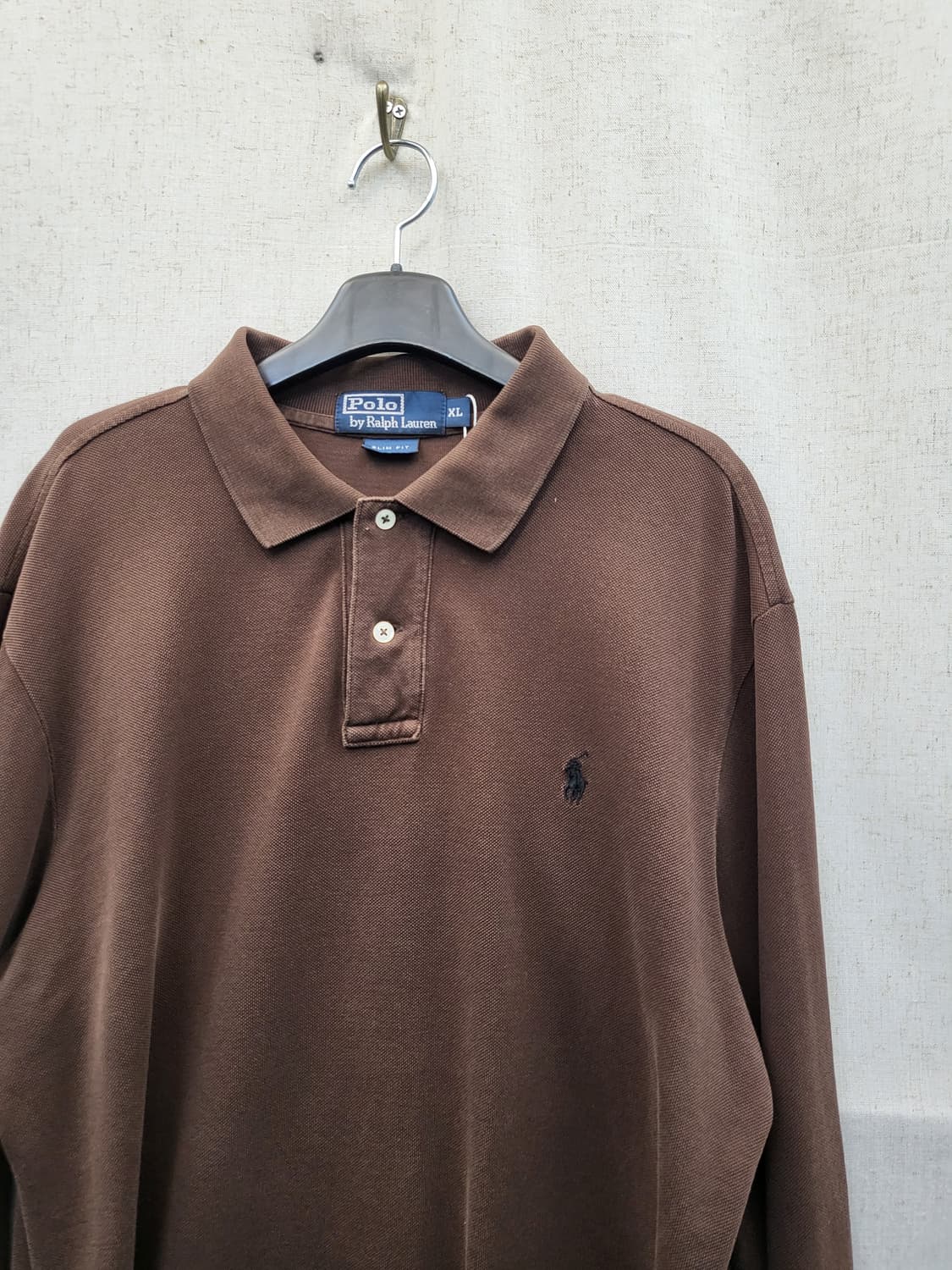 폴로 랄프로렌 브라운 긴팔 폴로티 상품이미지3