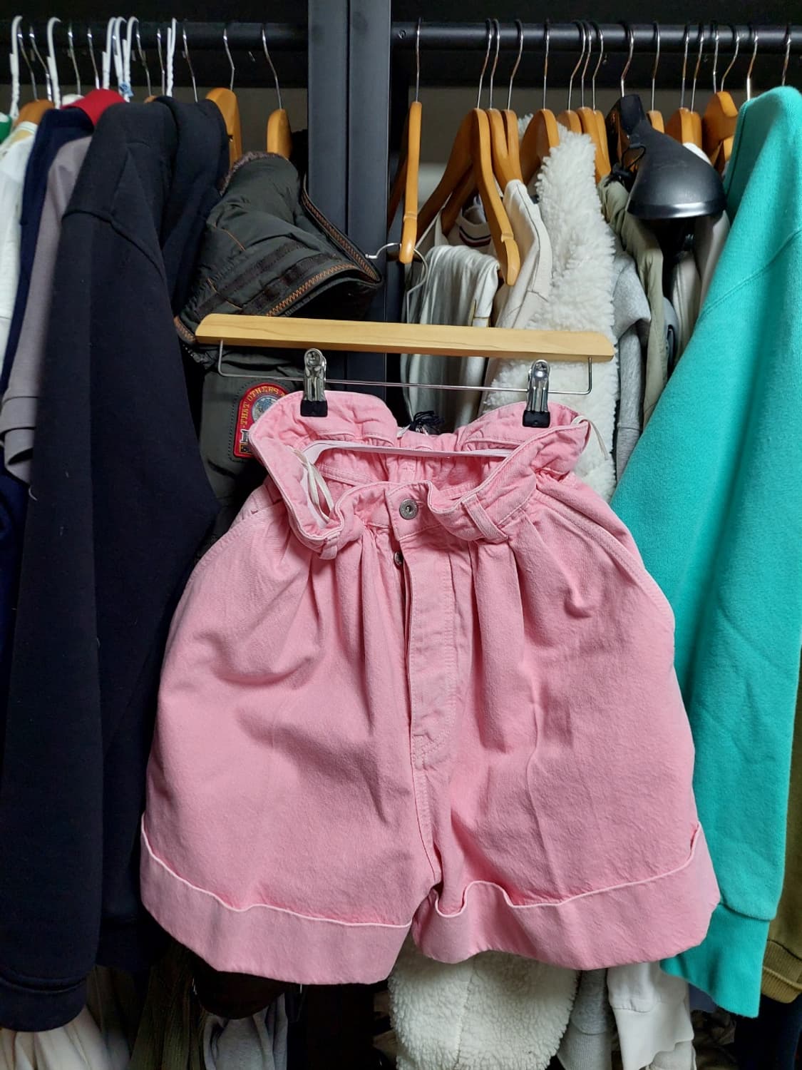 미우미우 연 핑크 데님 반바지 38 백화점판 상품이미지9